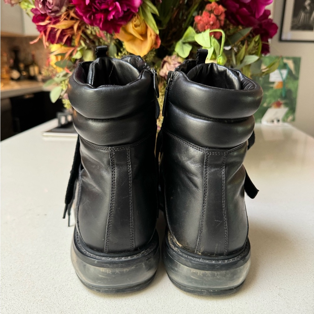 Prada Leather Lace up boots - Picture 4 of 10